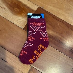 Virginia Tech Hokies Toddler “Gripper” Socks - NWT!